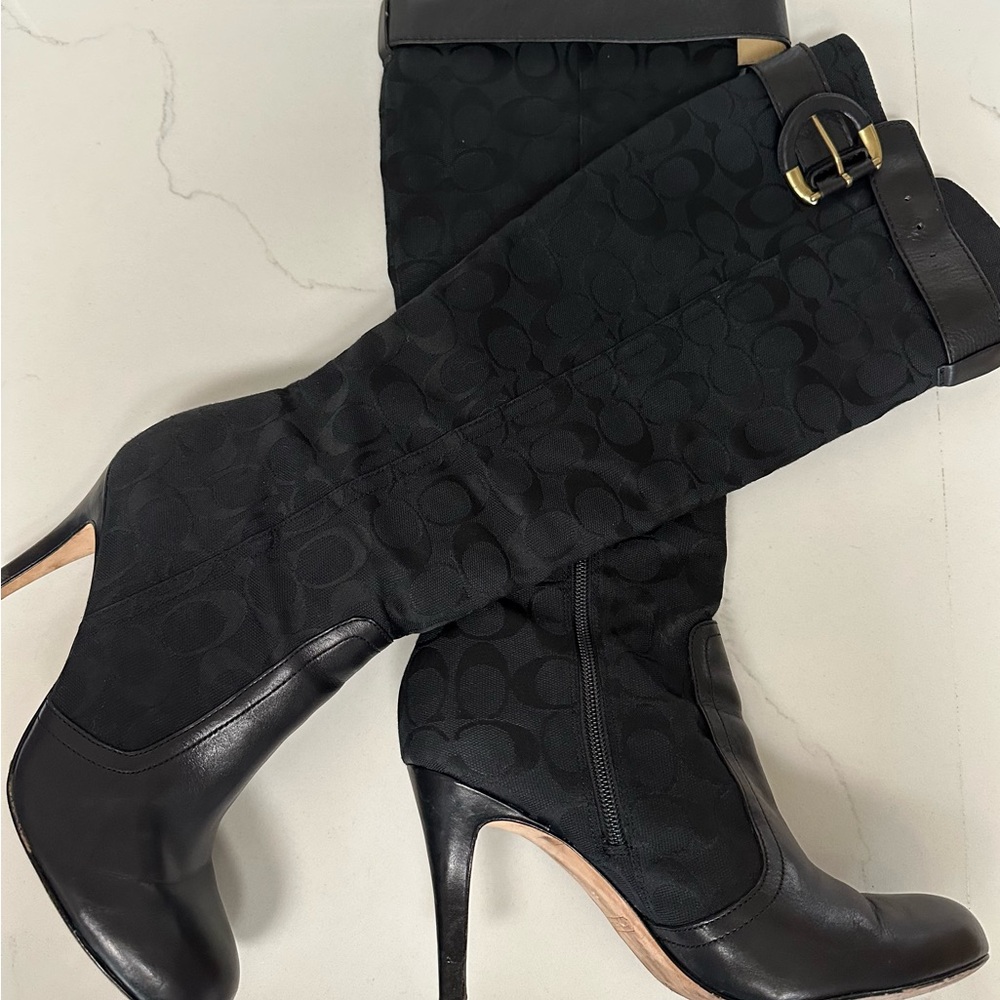 Vintage Coach A7020 Blane 12cm knee high boots